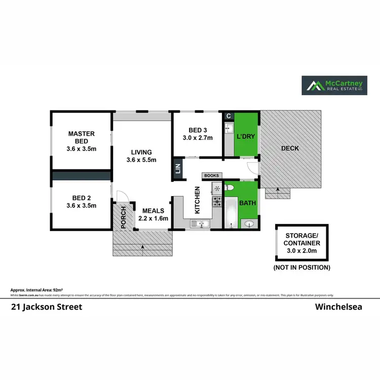 Floorplan of Homely house listing, 21 Jackson Street, Winchelsea VIC 3241