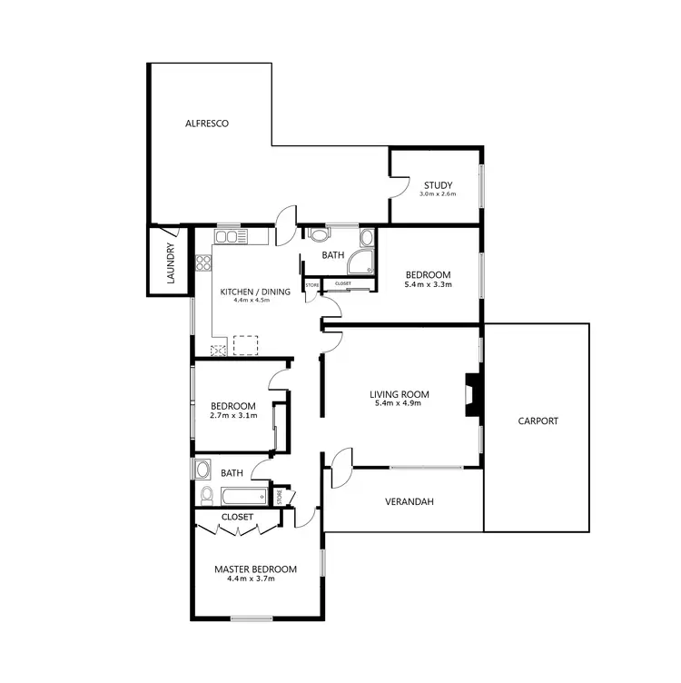 Floorplan of Homely house listing, 1061 Corella Street, North Albury NSW 2640