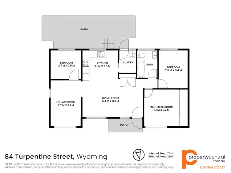 Floorplan of Homely house listing, 84 Turpentine Street, Wyoming NSW 2250