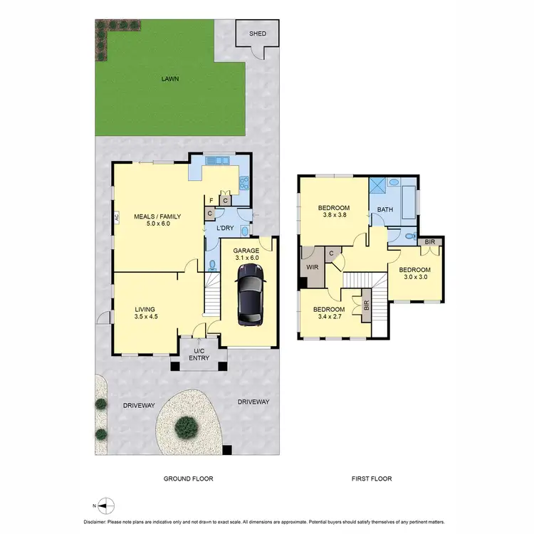 Floorplan of Homely house listing, 1/2 Nirvana Drive, South Morang VIC 3752