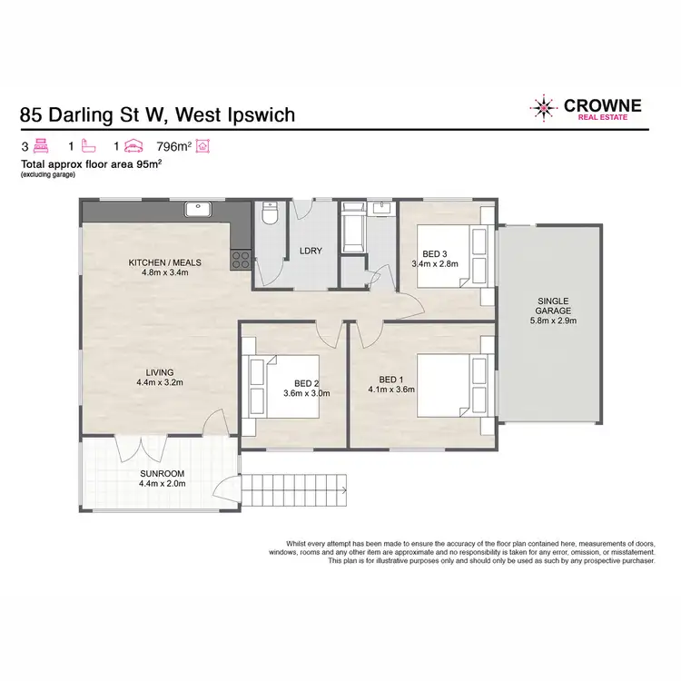 Floorplan of Homely house listing, 85 Darling Street West, West Ipswich QLD 4305