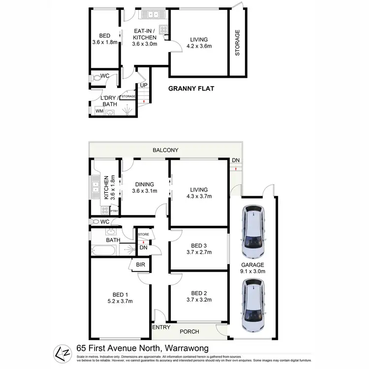 Floorplan of Homely house listing, 65 First Avenue North, Warrawong NSW 2502
