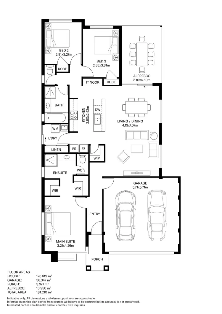 Floorplan of Homely house listing, 6 Relic Boulevard, Aveley WA 6069
