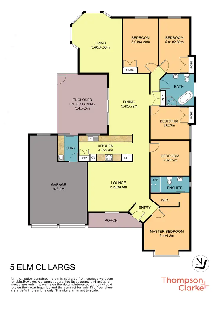 Floorplan of Homely house listing, 5 Elm Close, Largs NSW 2320