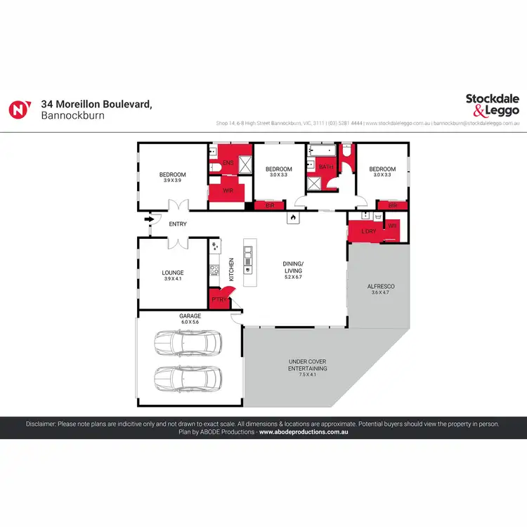 Floorplan of Homely house listing, 34 Moreillon Boulevarde, Bannockburn VIC 3331