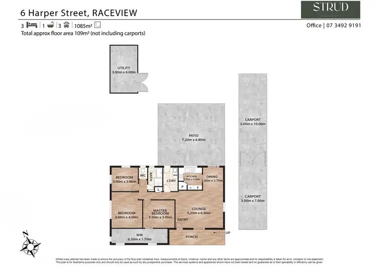 Floorplan of Homely house listing, 6 Harper Street, Raceview QLD 4305