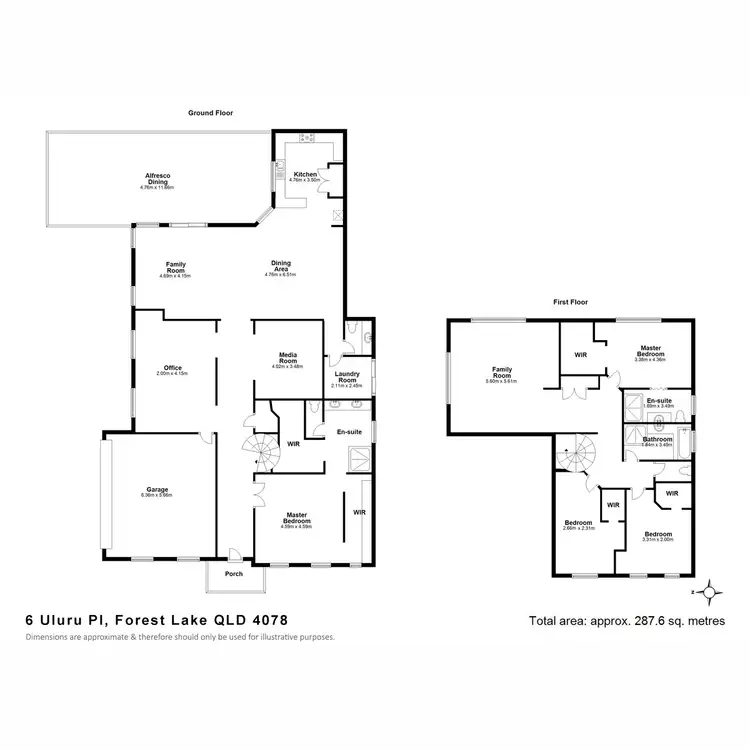 Floorplan of Homely house listing, 6 Uluru Place, Forest Lake QLD 4078