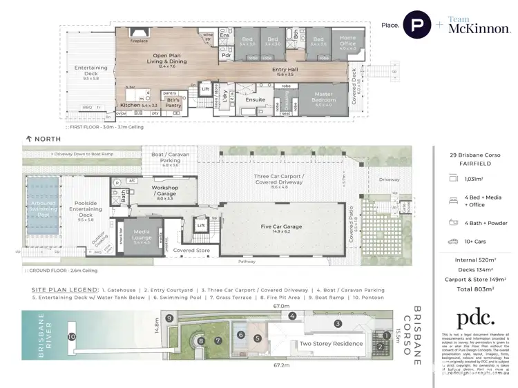 Floorplan of Homely house listing, 29 Brisbane Corso, Fairfield QLD 4103