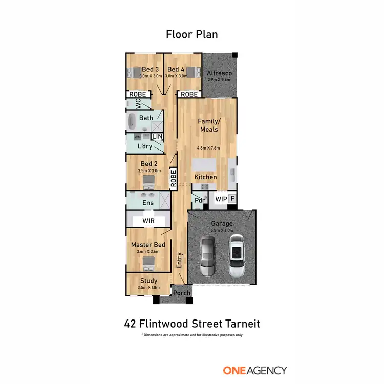 Floorplan of Homely house listing, 42 Flintwood Street, Tarneit VIC 3029