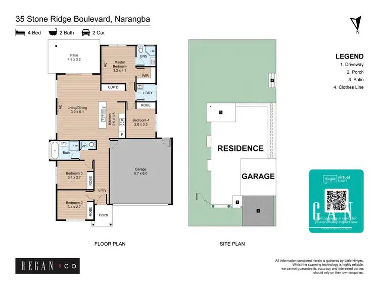 Floorplan of Homely house listing, 35 Stone Ridge Boulevard, Narangba QLD 4504