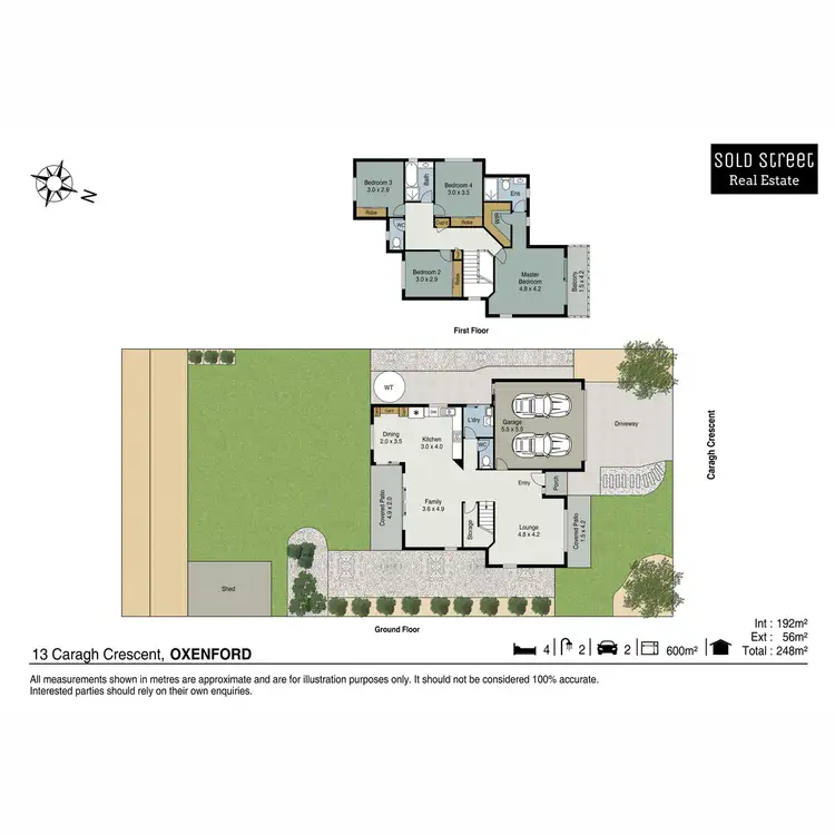 Floorplan of Homely house listing, 13 Caragh Crescent, Oxenford QLD 4210