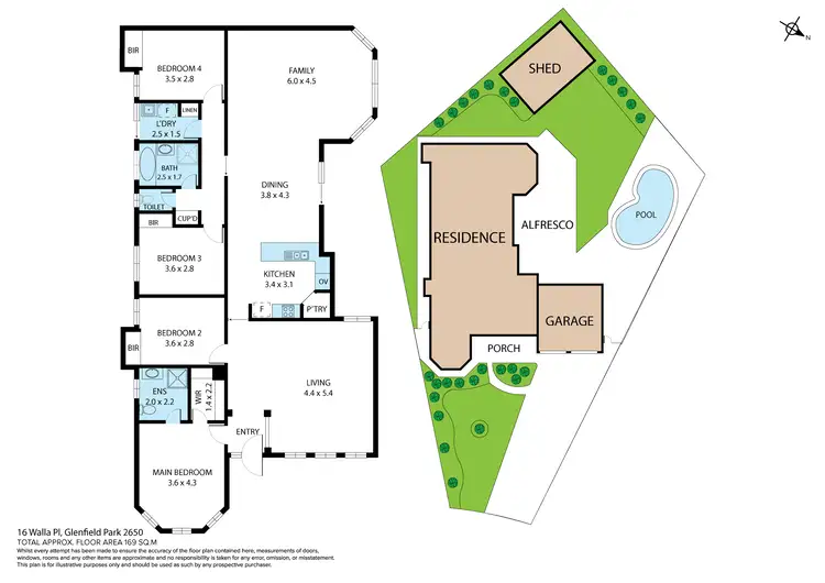 Floorplan of Homely house listing, 16 Walla Place, Glenfield Park NSW 2650