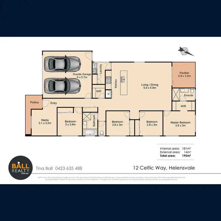 Floorplan of Homely house listing, 12 Celtic Way, Helensvale QLD 4212