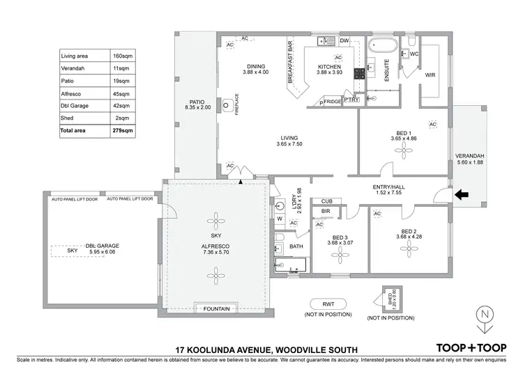 Floorplan of Homely house listing, 17 Koolunda Avenue, Woodville South SA 5011