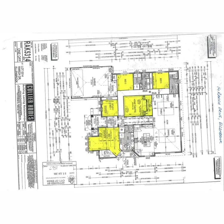 Floorplan of Homely house listing, 14 Rakich Drive, Ellenbrook WA 6069