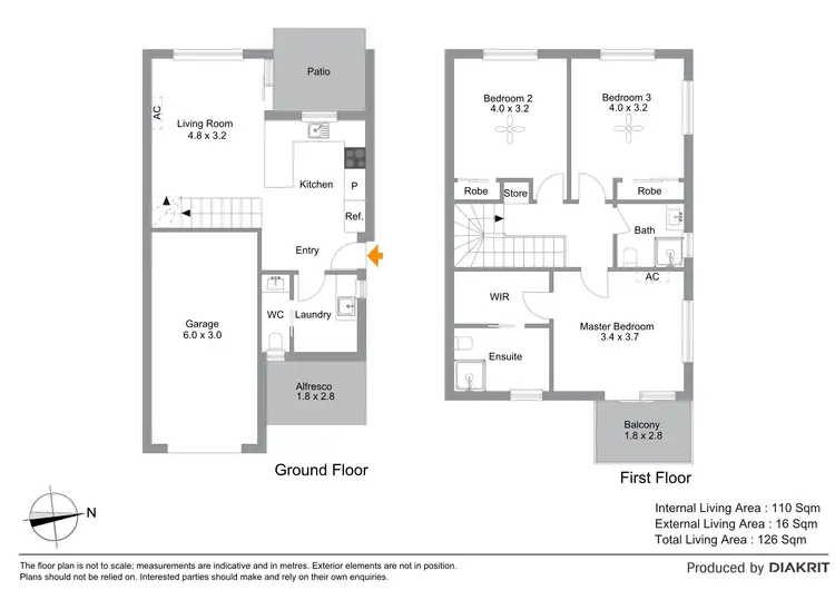 Floorplan of Homely townhouse listing, 61/120 Alma Road, Dakabin QLD 4503