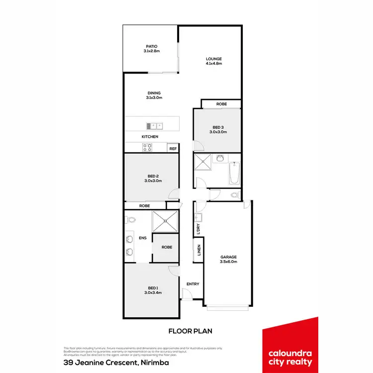 Floorplan of Homely house listing, 39 Jeanine Crescent, Nirimba QLD 4551