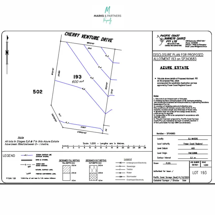 Floorplan of Homely land listing, LOT 193 Cherry Venture Drive, Eli Waters QLD 4655