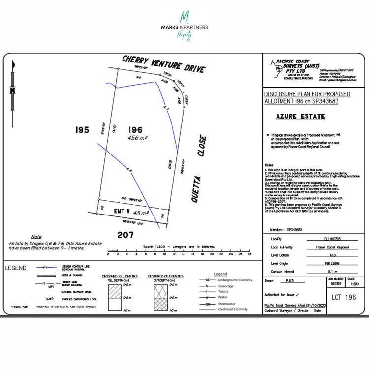 Floorplan of Homely land listing, LOT 196 Cherry Venture Drive, Eli Waters QLD 4655