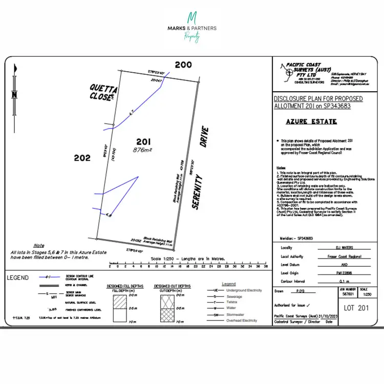 Floorplan of Homely land listing, LOT 201 Quetta Close, Eli Waters QLD 4655
