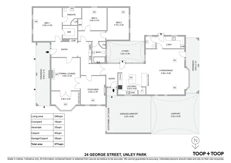 Floorplan of Homely house listing, 24 George Street, Unley Park SA 5061