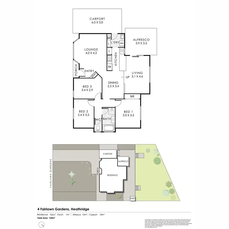 Floorplan of Homely house listing, 4 Fairlawn Gardens, Heathridge WA 6027