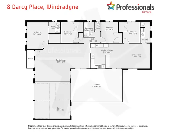 Floorplan of Homely house listing, 8 Darcy Place, Windradyne NSW 2795