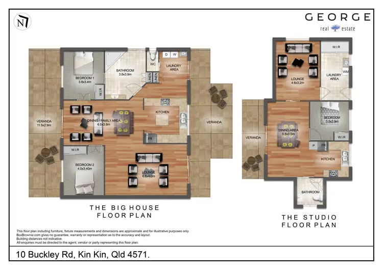 Floorplan of Homely house listing, 10 Buckley Road, Kin Kin QLD 4571