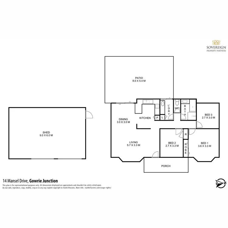 Floorplan of Homely house listing, 14 Mansel Drive, Gowrie Junction QLD 4352