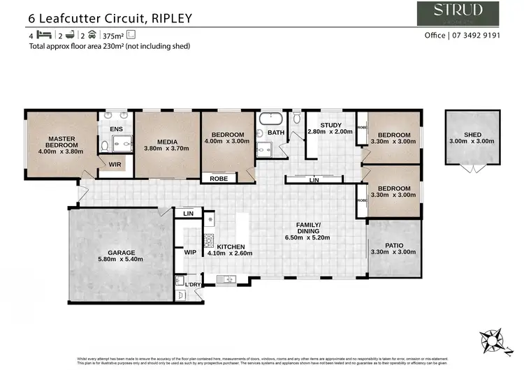 Floorplan of Homely house listing, 6 Leafcutter Circuit, Ripley QLD 4306