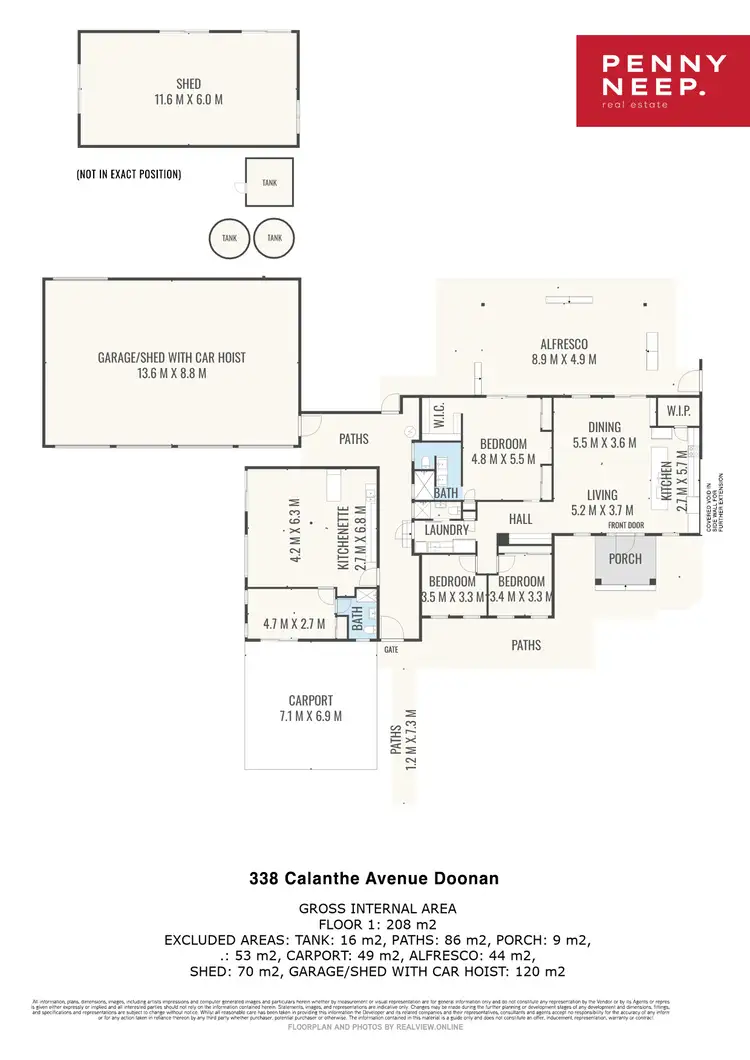 Floorplan of Homely house listing, 338 Calanthe Avenue, Doonan QLD 4562