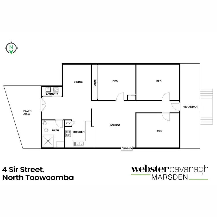 Floorplan of Homely house listing, 4 Sir Street, North Toowoomba QLD 4350