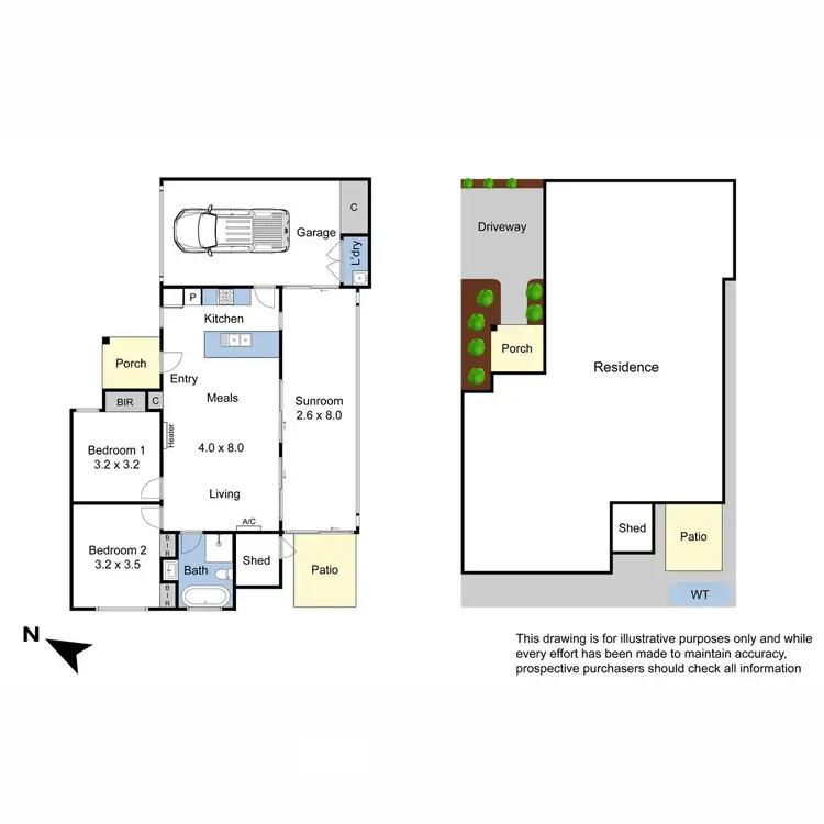 Floorplan of Homely unit listing, 2/20 Poplar Street, Frankston North VIC 3200