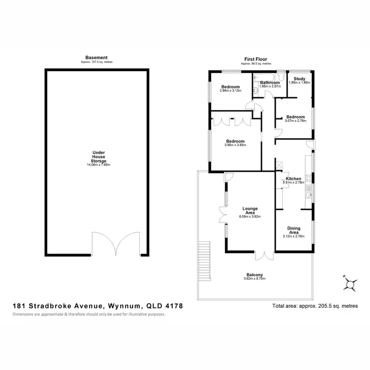 Floorplan of Homely house listing, 181 Stradbroke Avenue, Wynnum QLD 4178
