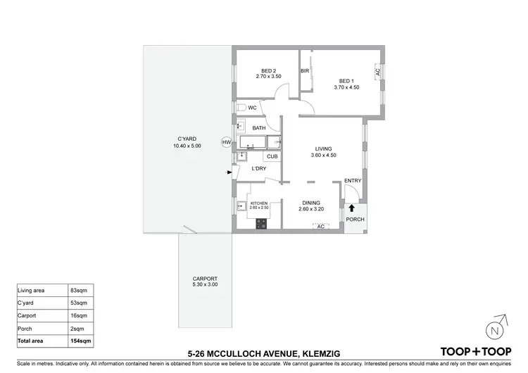 Floorplan of Homely unit listing, 5/26 McCulloch Avenue, Klemzig SA 5087