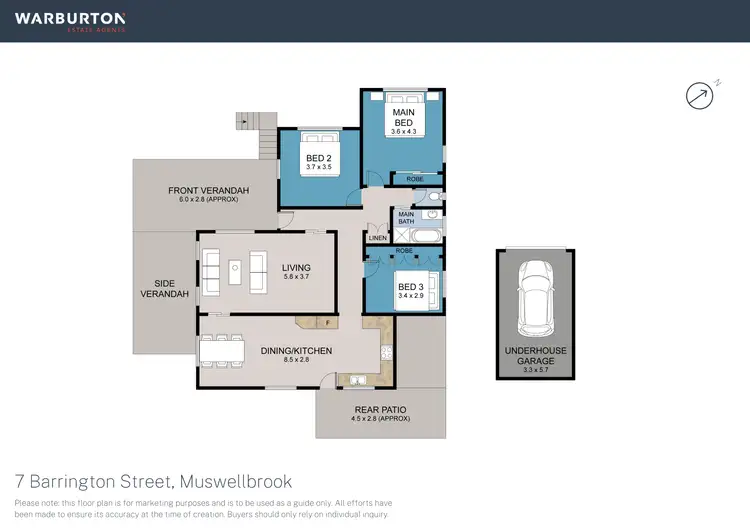 Floorplan of Homely house listing, 7 Barrington Street, Muswellbrook NSW 2333