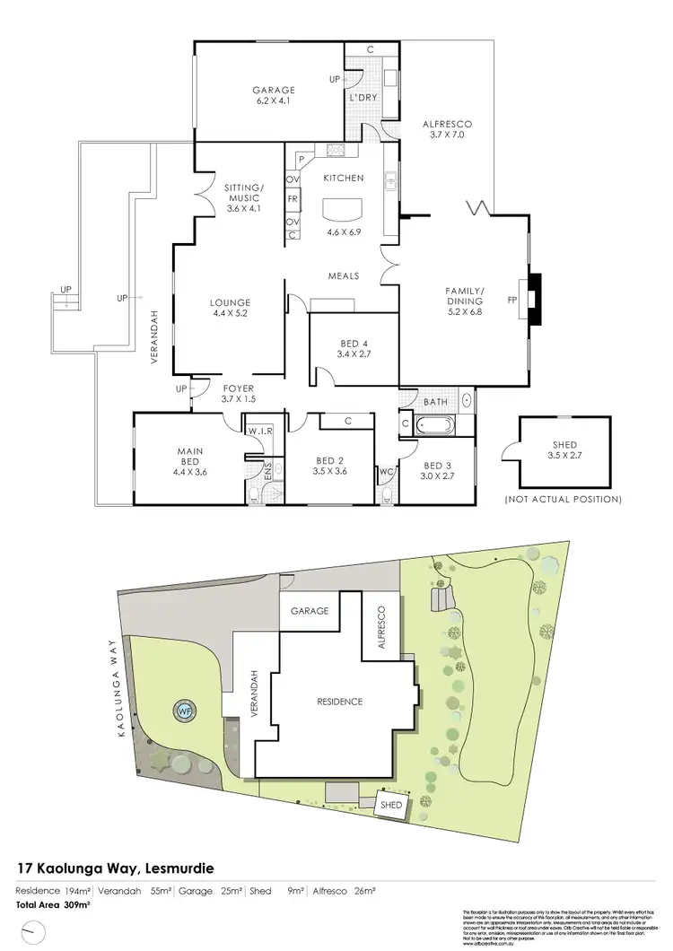 Floorplan of Homely house listing, 17 Kaolunga Way, Lesmurdie WA 6076