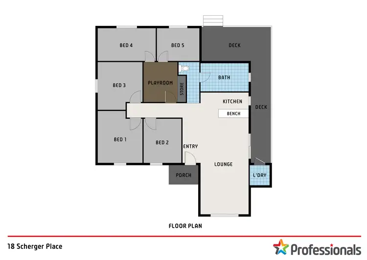 Floorplan of Homely house listing, 18 Scherger Place, Mount Austin NSW 2650