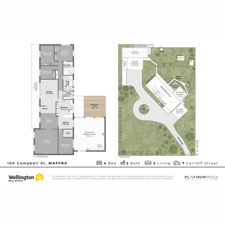 Floorplan of Homely house listing, 10A Campbell Street, Maffra VIC 3860