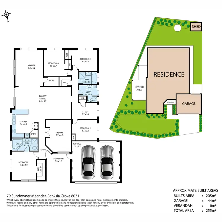 Floorplan of Homely house listing, 79 Sundowner Meander, Banksia Grove WA 6031