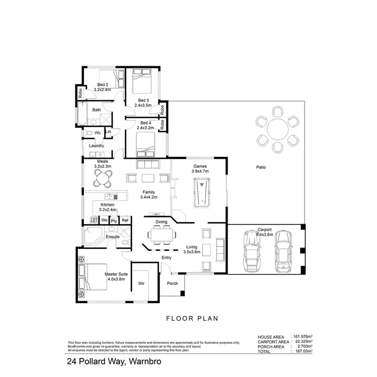 Floorplan of Homely house listing, 24 Pollard Way, Warnbro WA 6169