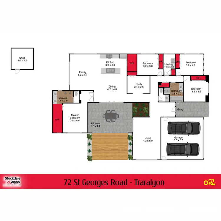 Floorplan of Homely house listing, 72 St. Georges Road, Traralgon VIC 3844