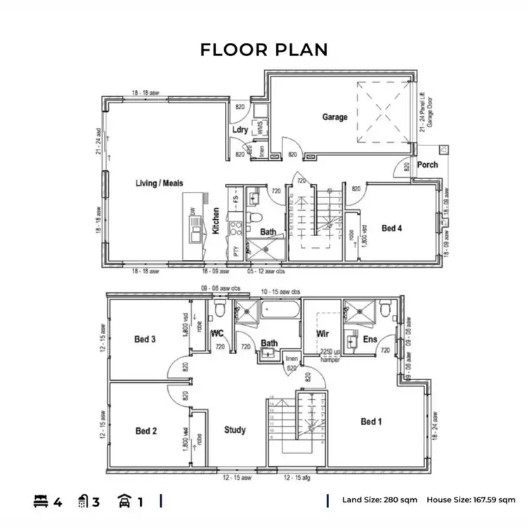 Floorplan of Homely house listing, 32 Tatham Road, Colebee NSW 2761