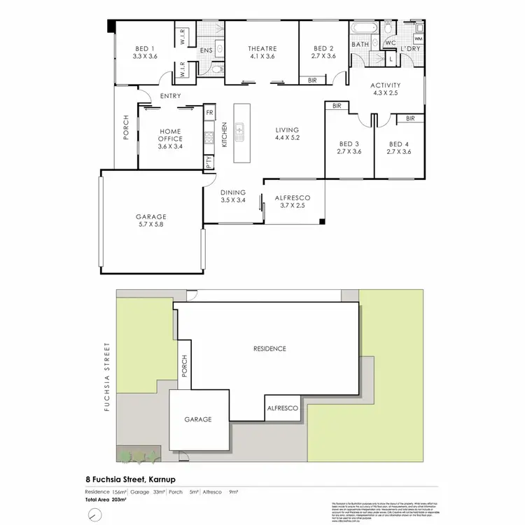 Floorplan of Homely house listing, 8 Fuchsia Street, Karnup WA 6176