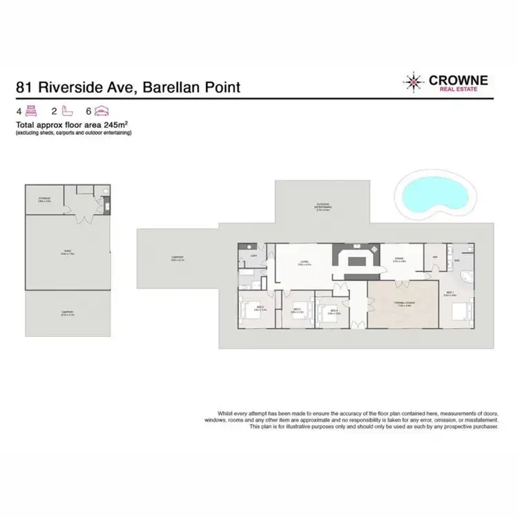 Floorplan of Homely house listing, 81 Riverside Avenue, Barellan Point QLD 4306