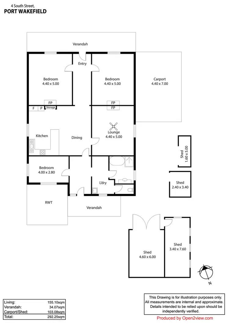 Floorplan of Homely house listing, 4 South Street, Port Wakefield SA 5550