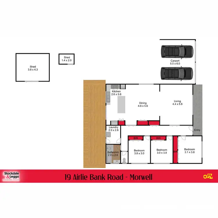 Floorplan of Homely house listing, 19 Airlie Bank Road, Morwell VIC 3840