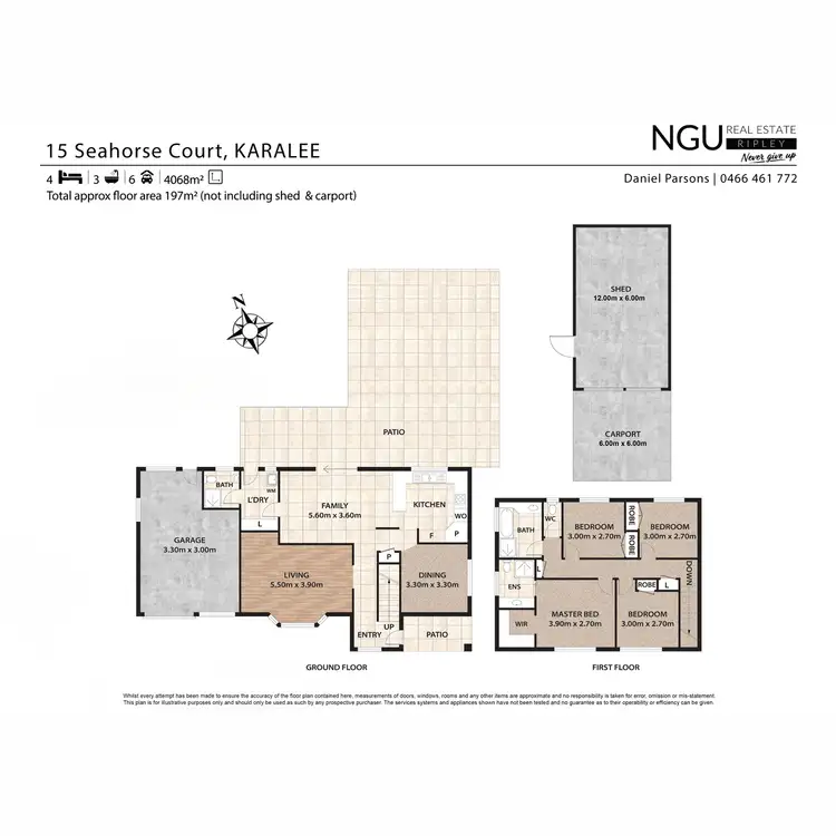 Floorplan of Homely house listing, 15 Seahorse Court, Karalee QLD 4306