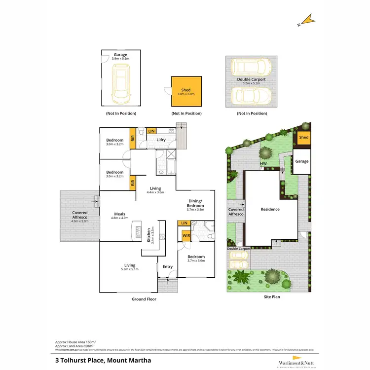 Floorplan of Homely house listing, 3 Tolhurst Place, Mount Martha VIC 3934