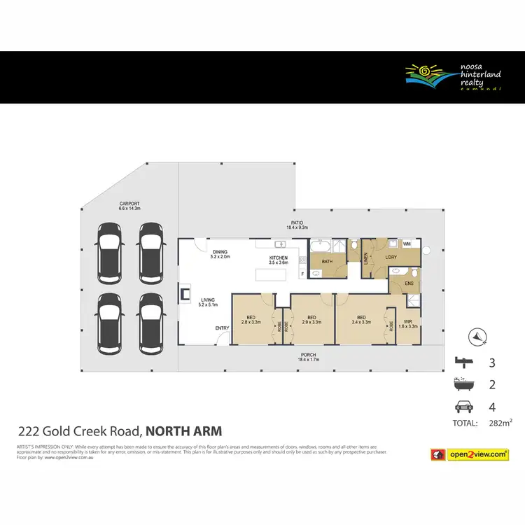 Floorplan of Homely house listing, 222 Gold Creek Road, North Arm QLD 4561